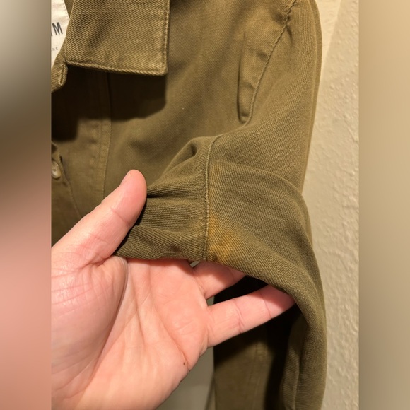 Sezane Will Cotton Chore Barn Utility Modern Jacket Green , sie Small - Picture 9 of 9